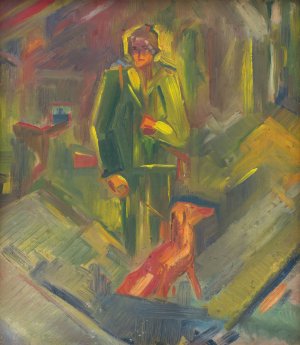 In the Bag by Arnold Peter Weisz-Kubincan Oil Painting