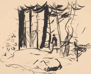 In the Forest by Arnold Peter Weisz-Kubincan Oil Painting
