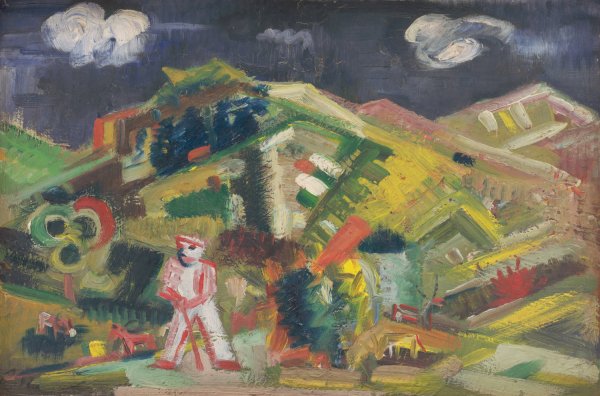 In the Pasture  by Arnold Peter Weisz-Kubincan - Hand-Painted Oil Painting Reproduction