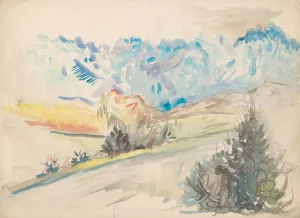 Lane by Arnold Peter Weisz-Kubincan Oil Painting
