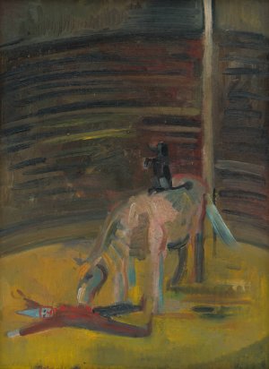 Motif from Circus by Arnold Peter Weisz-Kubincan Oil Painting
