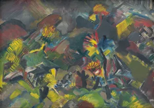 Mountain Landscape by Arnold Peter Weisz-Kubincan Oil Painting