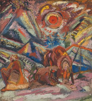 Odpocinok by Arnold Peter Weisz-Kubincan Oil Painting