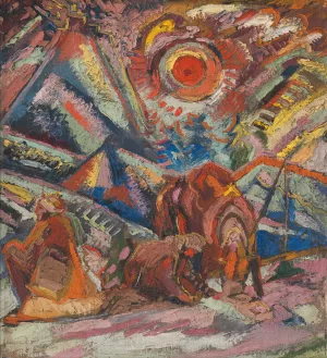 Odpocinok by Arnold Peter Weisz-Kubincan Oil Painting