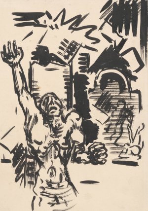 Protest by Arnold Peter Weisz-Kubincan Oil Painting