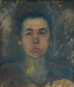 Woman's Bust by Arnold Peter Weisz-Kubincan Oil Painting