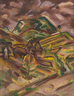 Z Luznej by Arnold Peter Weisz-Kubincan Oil Painting