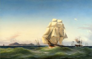 Seascape by Arnold Plagemann Oil Painting