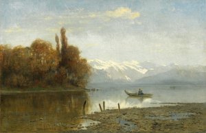 At Lake Starnberg Oil painting by Arnold Steffan