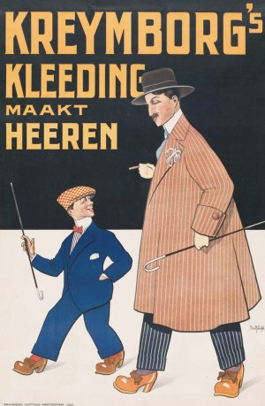 Kreymborg's kleeding maakt heeren by Arnold Van Roessel Oil Painting