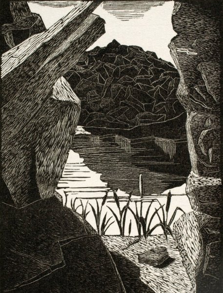 Main Product Photo of Quarry Pool  Painting by Arnold Wiltz