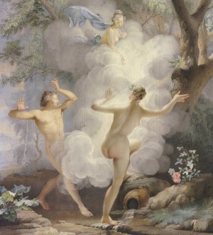 Alpheios verfolgt Arethusa, welche von Diana gerettet wird by Arnout Rentinck Oil Painting