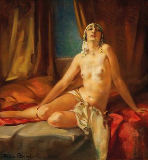 Odalisque by Arnulf De Bouche Oil Painting
