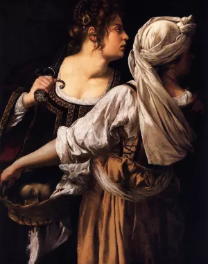 Judith and Her Maidservant by Artemisia Gentileschi - Oil Painting Reproduction