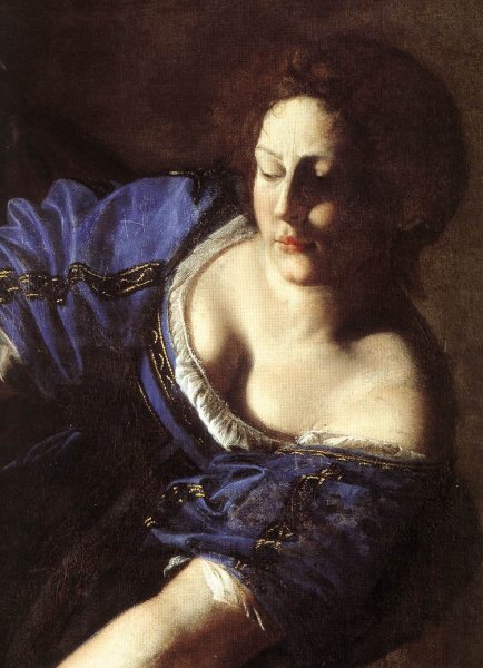 Judith Beheading Holofernes Detail by Artemisia Gentileschi - Hand-Painted Oil Painting Reproduction