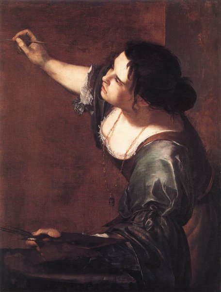 Main Product Photo of Self-Portrait as the Allegory of Painting Painting by Artemisia Gentileschi