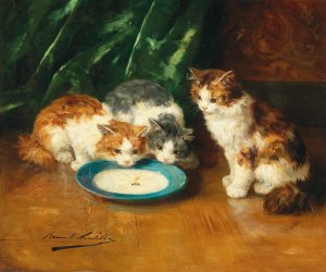 What's That Then by Arthur-Alfred Brunel De Neuville Oil Painting