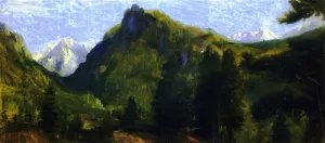 Mountain Beloved of Spring by Arthur B. Davies Oil Painting