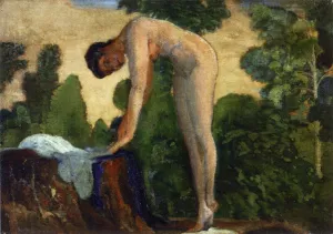 Nude in Forest painting by Arthur B. Davies