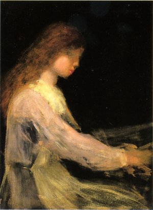 Portrait of a Young Girl by Arthur B. Davies Oil Painting