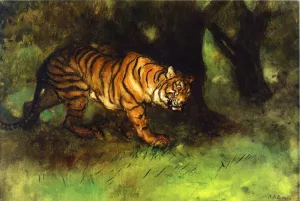 The Tiger Oil painting by Arthur B. Davies