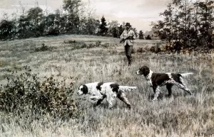 On the Point by Arthur B. Frost - Oil Painting Reproduction