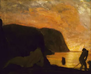 A Greater Morning by Arthur Bowen Davies Oil Painting