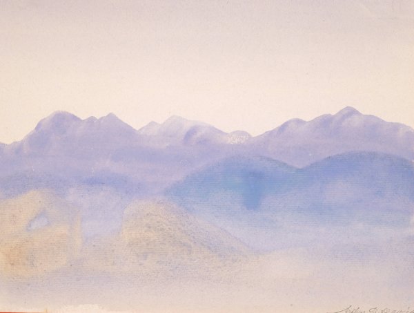 Blue Mist  by Arthur Bowen Davies - Hand-Painted Oil Painting Reproduction