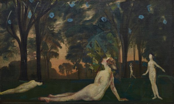 Corridor of Summer  by Arthur Bowen Davies - Hand-Painted Oil Painting Reproduction