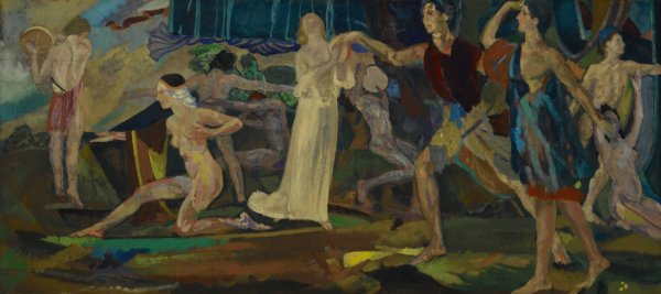 Freshness of the Wounded  by Arthur Bowen Davies - Hand-Painted Oil Painting Reproduction