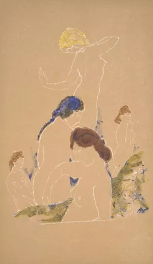 Growth of Spring by Arthur Bowen Davies Oil Painting