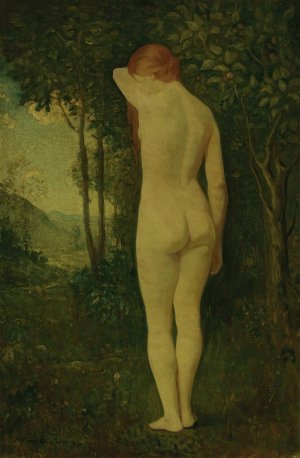 Standing Nude by Arthur Bowen Davies Oil Painting