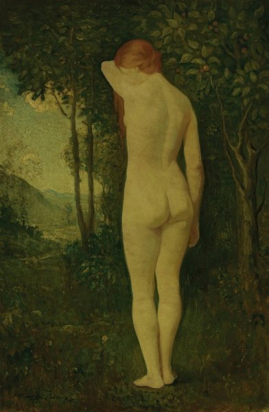 Standing Nude by Arthur Bowen Davies - Hand-Painted Oil Painting Reproduction