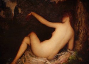 The Butterfly by Arthur Bowen Davies Oil Painting