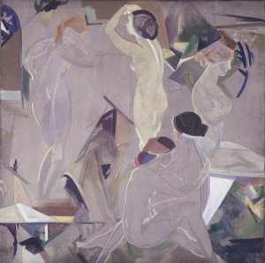 The Dawning by Arthur Bowen Davies Oil Painting
