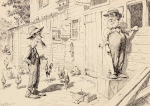 Mornin' Hank by Arthur Burdett Frost Oil Painting