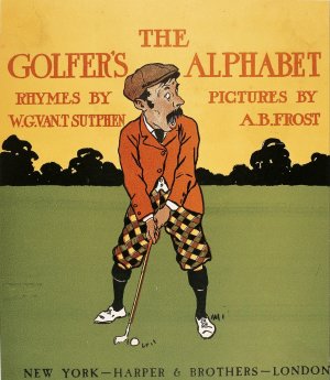 The Golfer's Alphabet by Arthur Burdett Frost Oil Painting