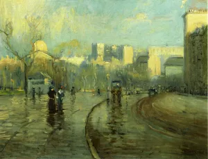 Early Morning, Tremont Street, Boston by Arthur Clifton Goodwin - Oil Painting Reproduction