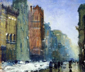 Fifth Avenue, New York by Arthur Clifton Goodwin Oil Painting