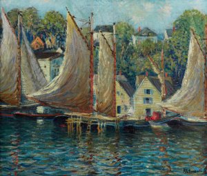Gloucester by Arthur Clifton Goodwin Oil Painting