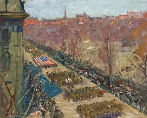 Liberty Loan Parade by Arthur Clifton Goodwin Oil Painting
