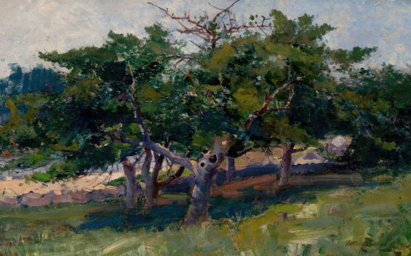 Main Product Photo of Landscape with Trees  Painting by Arthur Cumming