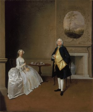 Mr. And Mrs. Hill by Arthur Devis Oil Painting