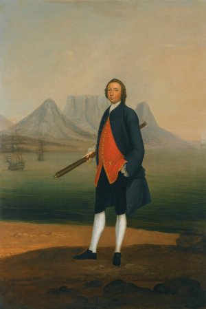 Portrait Of Richard Beard Streatfield Of Copford Lichfield, Staffordshire by Arthur Devis Oil Painting