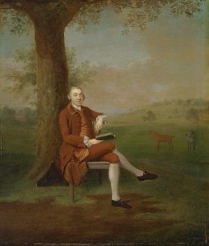 Probably John Trevor, third Baron Trevor, of St. Anne's Hill, Surrey, and Trevalyn Hall, Denbighshire by Arthur Devis Oil Painting