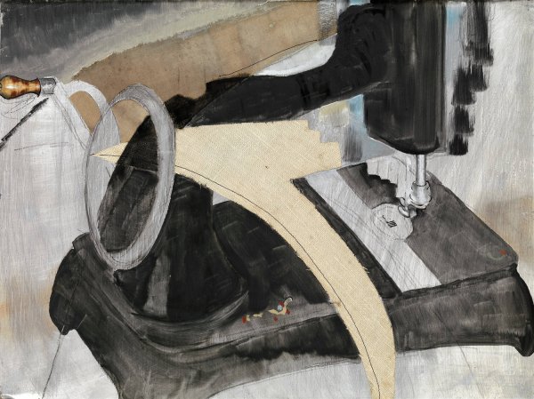 Hand Sewing Machine  by Arthur Dove - Hand-Painted Oil Painting Reproduction
