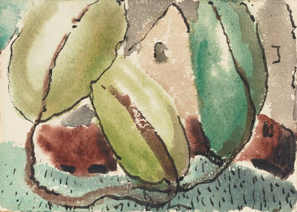 House with Trees  by Arthur Dove - Hand-Painted Oil Painting Reproduction