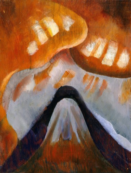 Mountain and Sky  by Arthur Dove - Hand-Painted Oil Painting Reproduction