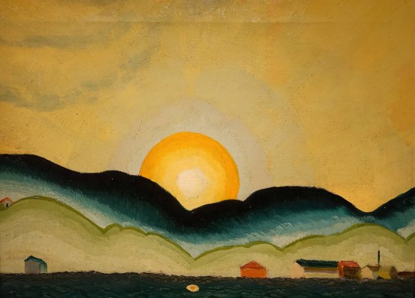 Northport Harbor  by Arthur Dove - Hand-Painted Oil Painting Reproduction