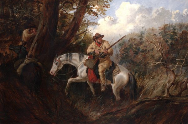 Main Product Photo of American Frontier Life  Painting by Arthur Fitzwilliam Tait
